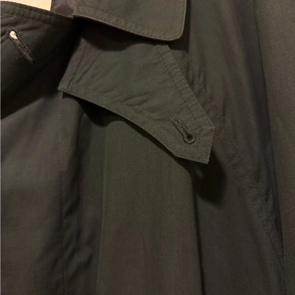 London Fog Men's Olive Trench Coat - Picture 8 of 13